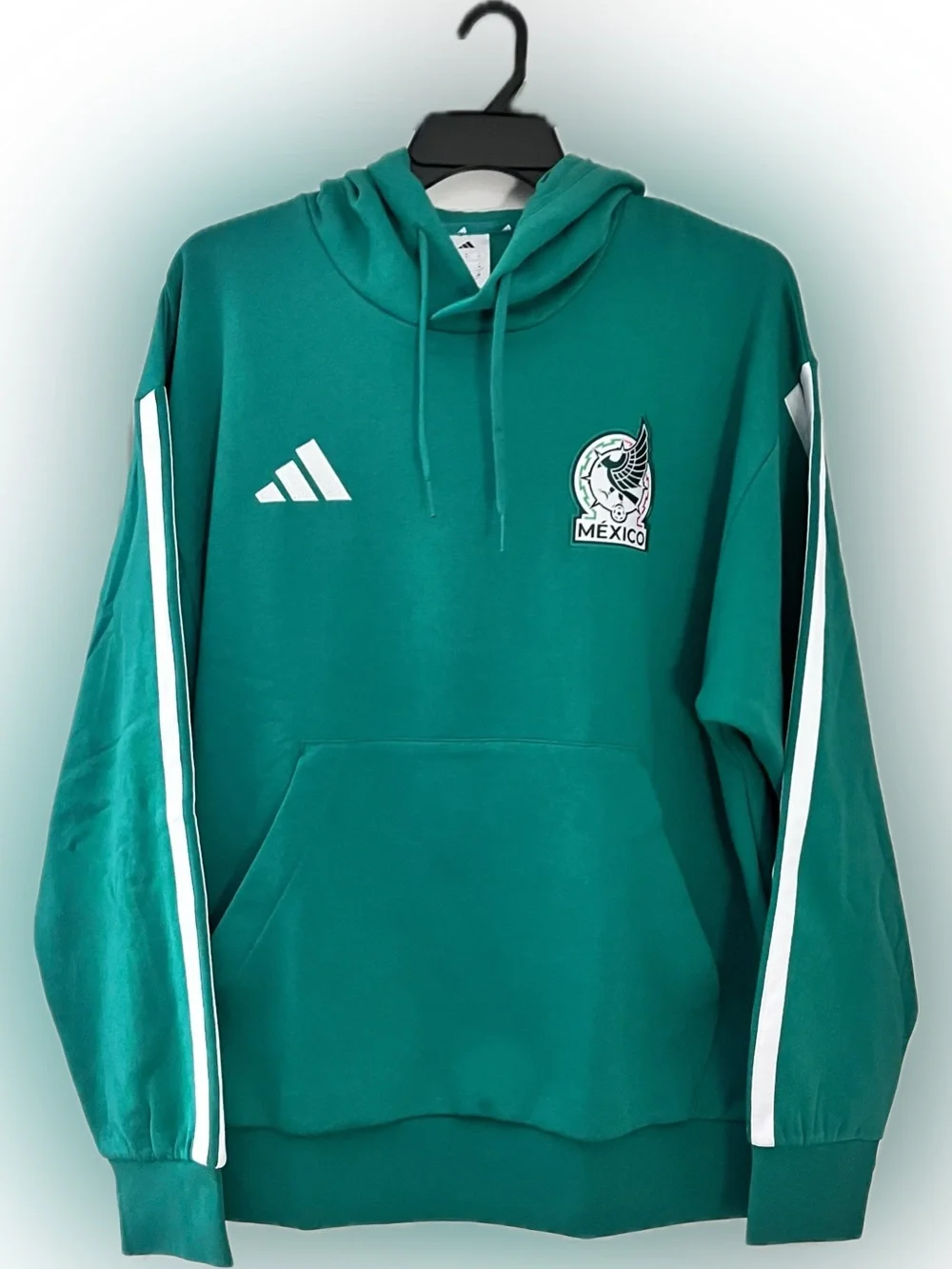 adidas Teal Green Mexico Pullover Hoodie - Men